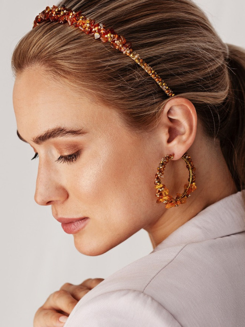 Kolczyki AMBER STARDUST Kolczyki AMBER STARDUST