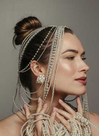 Ozdoba na głowę Pearl Veil Crown