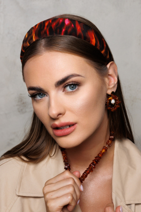Opaska Simple Amber Silk Opaska Simple Amber Silk