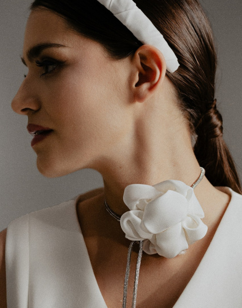Choker WHITE ROSE Choker WHITE ROSE