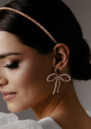 Kolczyki PEARLS BOW