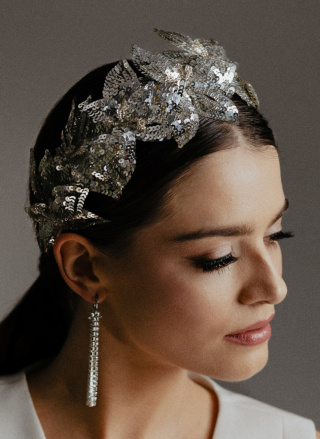 Opaska SILVER FLOWERS